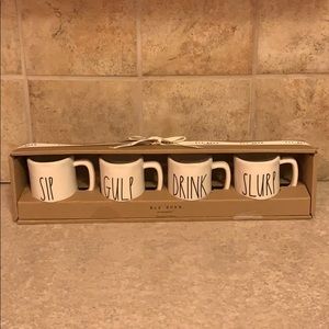 Rae Dunn Espresso Mug Set - New in Box